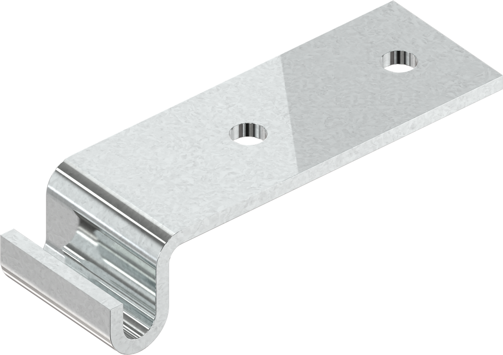 Hook, drilled, Steel zinc-plated DS plus top coat