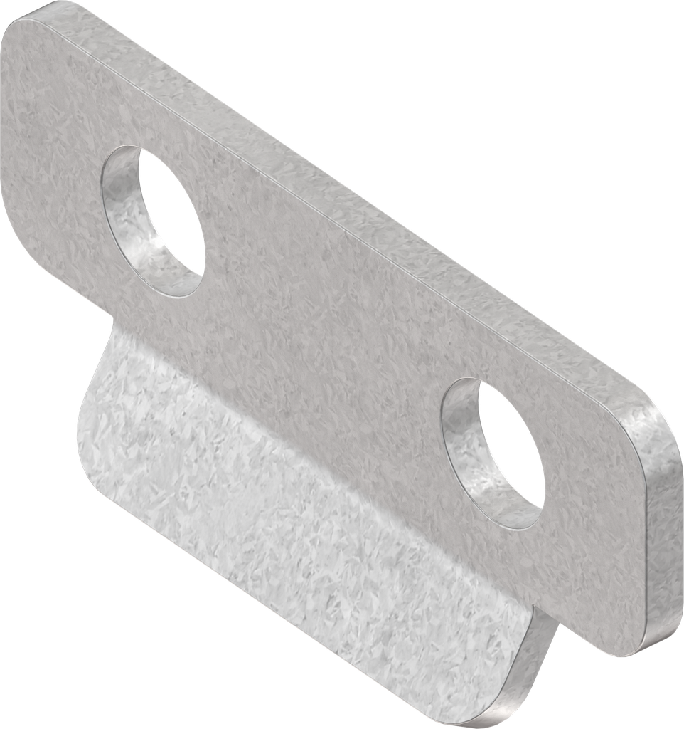 Hook, drilled, Steel zinc-plated DS plus top coat