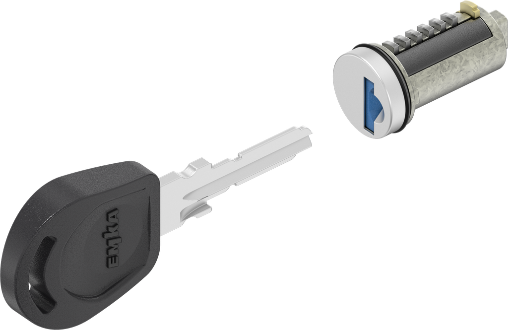 Clip-in cylinder system 3, keyed 8888, Zinc die chromated