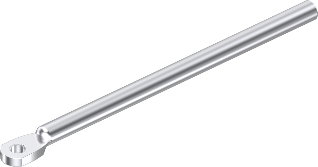 Rundstange L = 600 mm, Stahl verzinkt