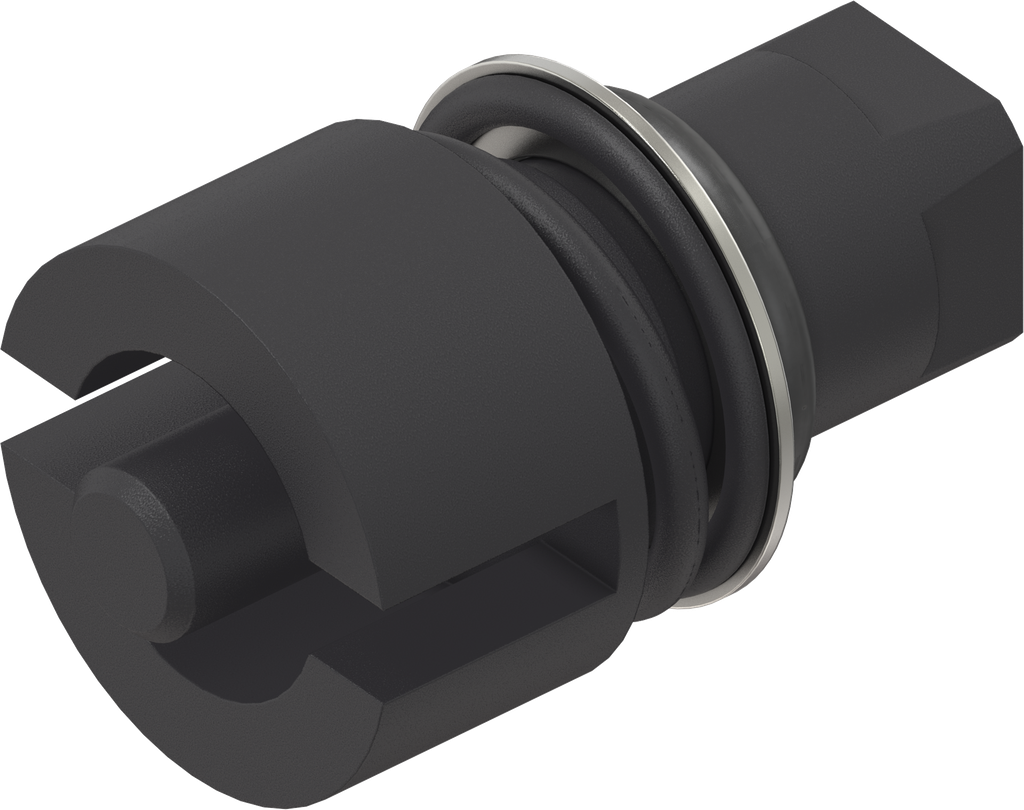 Insert double bit 5, Zinc die black powder-coated