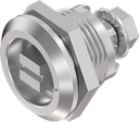 Quarter turn railway version with marking, Stainless steel AISI 303