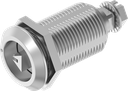 Dreh-Spann-Verschluss Dreikant 7 mit Markierung, Edelstahl AISI 316