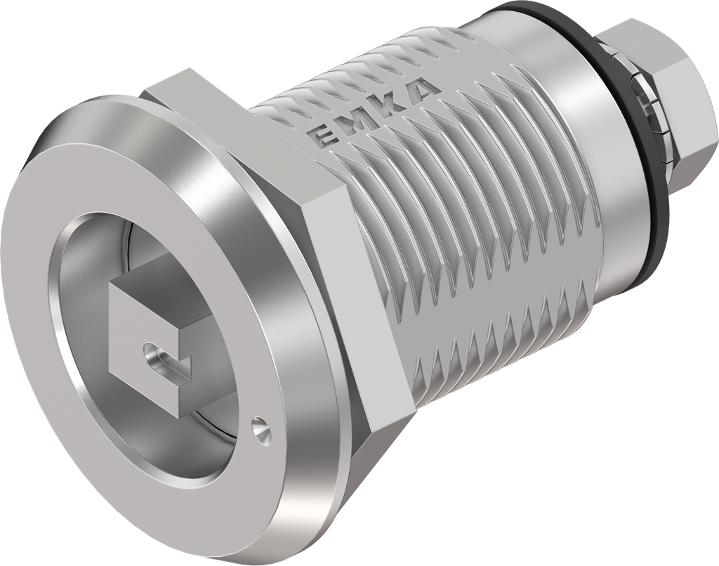 Compression latch square 7 with marking, left version, Stainless steel AISI 316