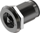 Compression latch triangular 6.5, left version, Aluminium hard anodized and stainless steel AISI 316