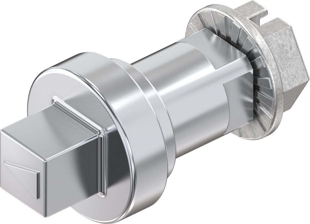 Insert square 7, Zinc die chrome-plated