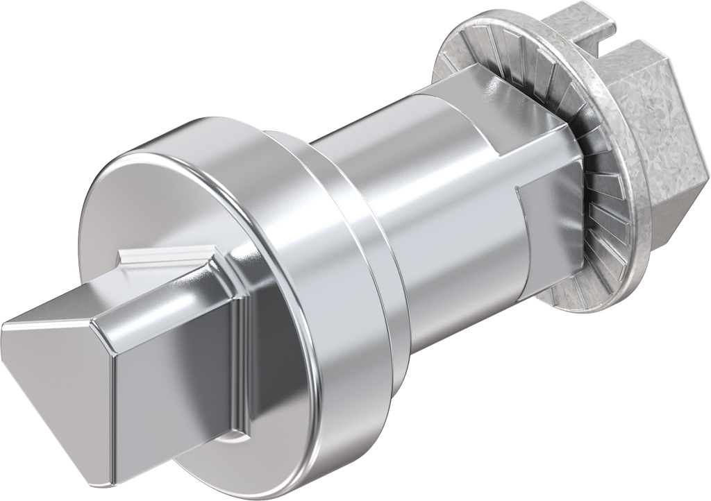 Insert triangular 8, Zinc die chrome-plated