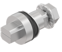 Insert square 8 with marking, Stainless steel AISI 303
