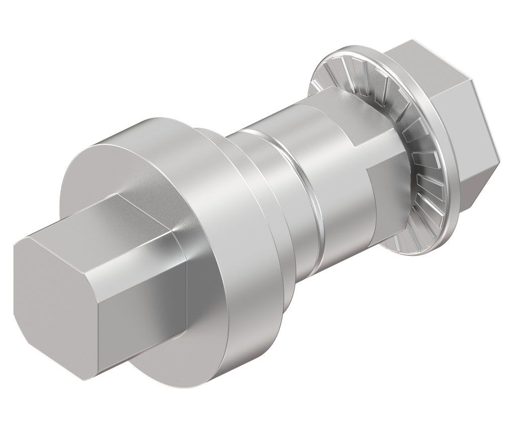 Betätigung Vierkant 8, Edelstahl AISI 303