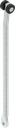 Round rod L = 217 mm, Steel zinc-plated