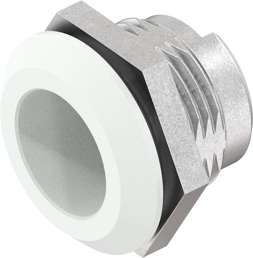 Housing foamed, Zinc die pure white powder-coated