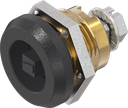 Safety quarter turn square 6, Brass and zinc die black powder-coated