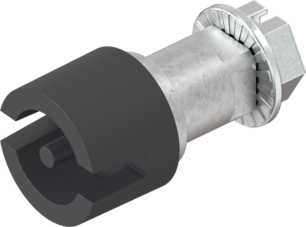 Insert double bit 3, Zinc die black powder-coated