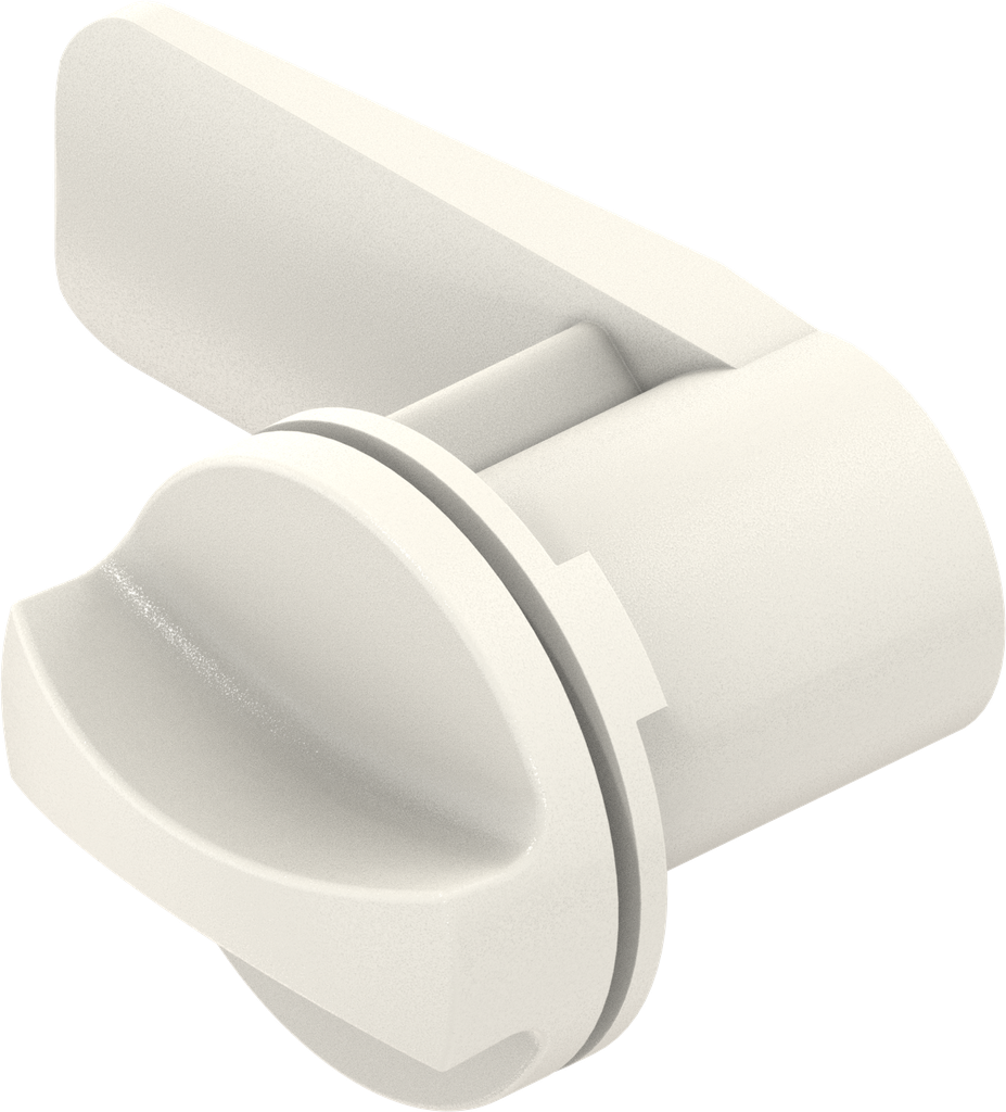 Clip-in quarter turn, Polyamide GF pure white