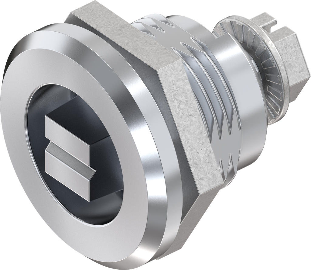 Quarter turn railway version, Zinc die chrome-plated