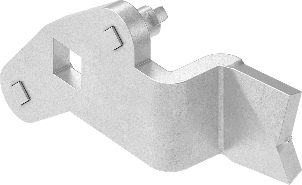 3-Point cam, left version, Steel zinc-plated