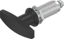 T-handle quarter turn, non-keyed, Zinc die and polyamide black