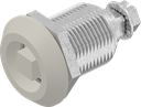 Dreh-Spann-Verschluss Vierkant 8, GD-Zn grauweiß gepulvert