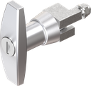 T-handle, keyed different, Zinc die chrome-plated