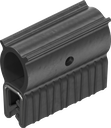 Sealing profile made of fire protection material, self-clamping, Foam rubber EPDM; clamping profile EPDM 60 ± 5 Shore A black