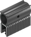Sealing profile made of fire protection material, self-clamping, Foam rubber EPDM; clamping profile EPDM 60 ± 5 Shore A black