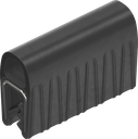Sealing profile made of fire protection material, self-clamping, Foam rubber EPDM; clamping profile EPDM 60 ± 5 Shore A black