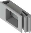 Snap lock, clip-in, Polyamide GF dust grey