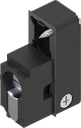 Locking set profile half cylinder with insert slotted, Polyamide GF black