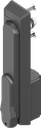 Swinghandle with insert triangular 8, Polyamide GF black