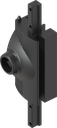 Latch for aluminium window with insert triangular 7, Zinc die black powder-coated