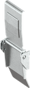 Toggle latch with adjustable tensioning hook, drilled, Steel zinc-plated DS plus top coat