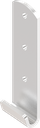 Hook, drilled, Stainless steel AISI 304 raw
