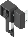 Interior lock, right version, Polyamide black