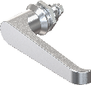 L-handle quarter turn, non-keyed, Zinc die chrome-plated