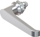 L-handle quarter turn, non-keyed, Zinc die chrome-plated