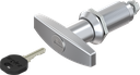 T-handle quarter turn, keyed different, Zinc die chrome-plated