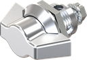 Wing knob quarter turn, non-keyed, Zinc die chrome-plated