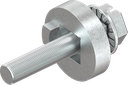 Spacer with screw, Zinc die raw