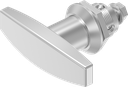 T-handle quarter turn, non-keyed, Stainless steel AISI 316