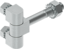 180° Hinge for pressure-tight doors, Steel C 35 quenched and tempered zinc-plated