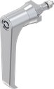 L-handle Daimler Benz, Zinc die chrome-plated
