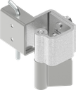 90° Concealed hinge, Steel zinc-plated and raw