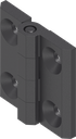 180° Hinge, Polyamide GF black