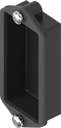 Frame cover for door version right and left with seal, Polyamide GF black